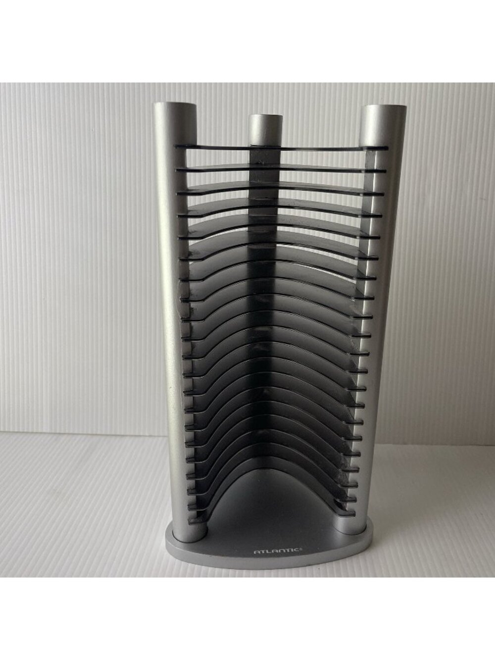 Vintage Y2K Atlantic CD Tower 20 Disc Media Holder Organizer Storage Acrylic